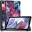 Ntech Hoes Geschikt voor Samsung Galaxy Tab A7 hoes - (2020/2022) - Galaxy Print Trifold smart cover Kunstleer bookcase