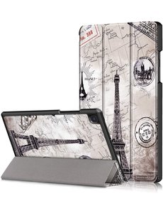 Ntech Samsung Galaxy Tab A7 Eiffeltoren Trifold smart Bookcase