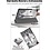 Ntech Hoes Geschikt voor Samsung Galaxy Tab A7 hoes - (2020/2022) - Eiffeltoren -Trifold smart cover Kunstleer bookcase