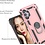 Ntech Hoesje Geschikt Voor Samsung Galaxy A32 Hoesje kickstand Armor case Rose Goud - Galaxy A32 4G Ring houder TPU backcover hoesje - met Galaxy A32 4G screenprotector 2 pack