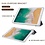 Ntech Hoes geschikt voor iPad 2021 / 2020 / 2019 (9e/8e/7e Generatie / 10.2 inch) Zwart Tri-fold Fabric Stof shockproof silicone case