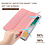 Ntech Hoes geschikt voor iPad 2021 / 2020 / 2019 (9e/8e/7e Generatie / 10.2 inch) Roze Tri-fold Fabric Stof shockproof silicone case