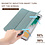 Ntech Hoes geschikt voor iPad 2021 / 2020 / 2019 (9e/8e/7e Generatie / 10.2 inch) Groen Tri-fold Fabric Stof shockproof silicone case