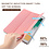 Ntech Hoes Geschikt voor Samsung Galaxy Tab A7 hoes - (2020/2022) - bookcase Tri-fold Fabric Stof shockproof - smart cover Pink