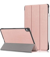 Ntech iPad Air 2020 Hoes - iPad hoes 2020 - iPad Air 4 10.9 Bookcase - Trifold Smart hoesje Rose Goud