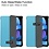 Ntech Hoes geschikt voor iPad Air 2020 (10,9 inch) Bookcase - Trifold Smart hoesje licht Blauw