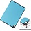 Ntech Hoes geschikt voor iPad Air 2020 (10,9 inch) Bookcase - Trifold Smart hoesje licht Blauw