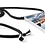 Ntech Hoesje Geschikt Voor Samsung Galaxy Note 20 Ultra Hoesje met Koord transparant silicone case - Galaxy Note 20 Ultra Koord hoesje draagkoord TPU backcover - Zwart