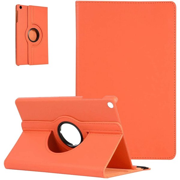 Ntech Hoes Geschikt voor Samsung Galaxy Tab A7 Hoes - (2020/2022) - bookcase -10.4 360 draaibare - Oranje