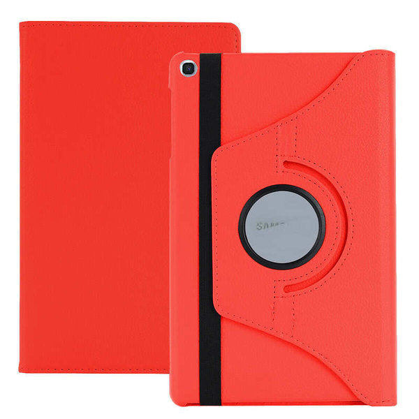 Ntech Hoesje Geschikt Voor Samsung Galaxy Tab A7 Lite hoesje - 360 graden hoes - Rood