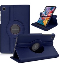 Ntech Samsung Tab A7 Lite Hoes bookcase  - Galaxy Tab A7 Lite hoes 8.7 360 draaibare case Hoesje - Donker Blauw