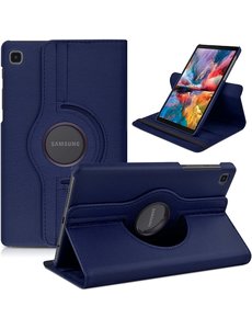 Ntech Samsung Tab A7 Lite Hoes bookcase  - Galaxy Tab A7 Lite hoes 8.7 360 draaibare case Hoesje - Donker Blauw