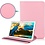 Ntech Samsung Tab A7 Lite Hoes bookcase  - Galaxy Tab A7 Lite hoes 8.7 360 draaibare case Hoesje - Licht Rose