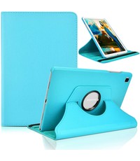 Ntech Samsung Tab A7 Lite Hoes bookcase  - Galaxy Tab A7 Lite hoes 8.7 360 draaibare case Hoesje - Licht Blauw