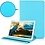 Ntech Hoesje Geschikt Voor Samsung Galaxy Tab A7 Lite Hoes bookcase - Galaxy Tab A7 Lite hoes 8.7 360 draaibare case Hoesje - Licht Blauw