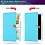 Ntech Hoesje Geschikt Voor Samsung Galaxy Tab A7 Lite Hoes bookcase - Galaxy Tab A7 Lite hoes 8.7 360 draaibare case Hoesje - Licht Blauw