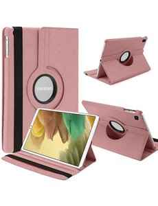 Ntech Samsung Tab A7 Lite Hoes bookcase  - Galaxy Tab A7 Lite hoes 8.7 360 draaibare case Hoesje - Rose Goud