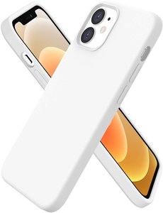 Ntech iPhone 12 / 12 Pro Hoesje Nano Liquid siliconen Backcover Wit