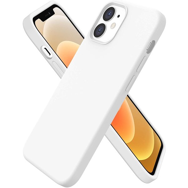 Ntech  Hoesje Geschikt voor iPhone 12 / 12 Pro Hoesje - Nano Liquid siliconen Backcover - Wit