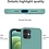 Ntech Hoesje Geschikt voor iPhone 12 silicone - Nano Liquid siliconen Backcover – Geel - Pine Groen