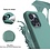 Ntech Hoesje Geschikt voor iPhone 12 silicone - Nano Liquid siliconen Backcover – Geel - Pine Groen
