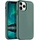 Ntech  Hoesje Geschikt voor iPhone 12 Pro Max hoesje silicone - Hoesje Geschikt voor iPhone 12 Pro Max case - Nano Liquid siliconen Backcover - Pine Groen