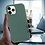 Ntech  Hoesje Geschikt voor iPhone 12 Pro Max hoesje silicone - Hoesje Geschikt voor iPhone 12 Pro Max case - Nano Liquid siliconen Backcover - Pine Groen