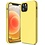 Ntech  Hoesje Geschikt voor iPhone 12 Mini hoesje silicone - Hoesje Geschikt voor iPhone 12 Mini case - Nano Liquid siliconen Backcover - Geel