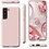 Ntech Hoesje Samsung S21 silicone - Samsung Galaxy S21 hoesje Pink Sand  - Cover s21 - hoesje S21 Nano Liquid siliconen Backcover