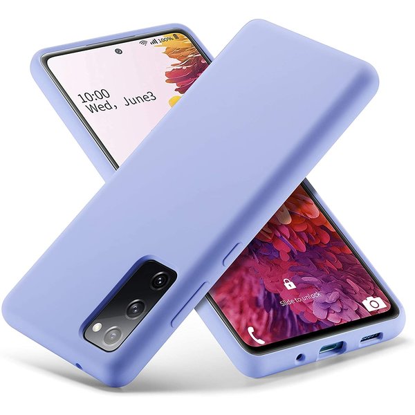 Ntech Hoesje Geschikt Voor Samsung Galaxy S20 fe hoesje - S20 fe hoesje Donker Paars - Hoesje Geschikt Voor Samsung Galaxy S20 fe hoesje Nano Liquid siliconen Backcover- hoesje Hoesje Geschikt Voor Samsung Galaxy S20 fe