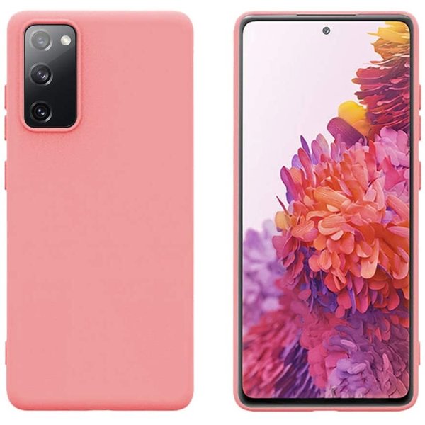 Ntech Hoesje Geschikt Voor Samsung Galaxy S20 fe hoesje - S20 fe hoesje Licht Roze - Hoesje Geschikt Voor Samsung Galaxy S20 fe hoesje Nano Liquid siliconen Backcover- hoesje Hoesje Geschikt Voor Samsung Galaxy S20 fe