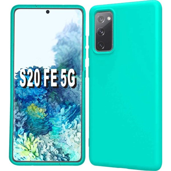 Ntech Hoesje Geschikt Voor Samsung Galaxy S20 fe hoesje - S20 fe hoesje Sea Blauw - Hoesje Geschikt Voor Samsung Galaxy S20 fe hoesje Nano Liquid siliconen Backcover- hoesje Hoesje Geschikt Voor Samsung Galaxy S20 fe