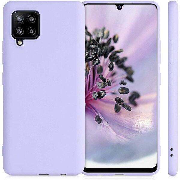 Ntech Hoesje Geschikt Voor Samsung Galaxy A42 hoesje - A42 5G hoesje Lila - Hoesje Geschikt Voor Samsung Galaxy A42 hoesje Nano Liquid siliconen Backcover- hoesje Hoesje Geschikt Voor Samsung Galaxy A42