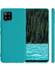 Ntech Samsung A42 hoesje - A42 5G hoesje Pine Groen - Samsung Galaxy A42 hoesje Nano Liquid siliconen Backcover- hoesje Samsung A42