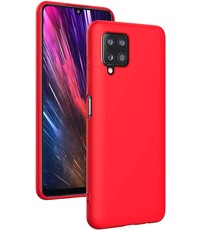 Ntech Samsung A42 hoesje - A42 5G hoesje Rood - Samsung Galaxy A42 hoesje Nano Liquid siliconen Backcover- hoesje Samsung A42