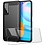 Ntech Geschikt voor Huawei P smart 2021 Hoesje Geborsteld TPU case / Geschikt voor Huawei P smart 2021 Brushed backcover Zwart - 2x Geschikt voor Huawei P smart 2021 Screenprotector