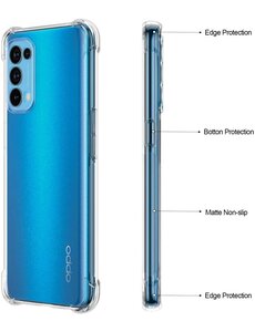 Ntech Oppo Find X3 Neo hoesje shock proof transparant - Oppo Find X3 Neo Silicone clear hoesje - Hoesje voor Oppo Find X3 Neo