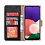 Ntech Hoesje Geschikt Voor Samsung Galaxy A22 hoesje bookcase Zwart - Hoesje Geschikt Voor Samsung Galaxy A22 5G hoesje portemonnee wallet case - Hoesje A22 5G book case hoes cover