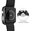 Ntech Apple Watch 44 mm Screenprotector + Apple Watch Hoesje - 4/5/6/SE 44 mm Siliconen hoes TPU Case Transparant / zwart - Volledige 360 Graden Bescherming - Ntech