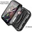 Ntech Apple Watch 44 mm Screenprotector + Apple Watch Hoesje - 4/5/6/SE 44 mm Siliconen hoes TPU Case Transparant / zwart - Volledige 360 Graden Bescherming - Ntech