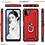 Ntech Hoesje Geschikt Voor Samsung Galaxy A22 Hoesje Anti-Shock Hybrid Armor hoesje Rood - Hoesje Geschikt Voor Samsung Galaxy A22 5G kickstand Ring houder TPU backcover hoesje - met screenprotector Galaxy A22 5G - 2 pack