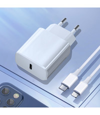 Ntech Ntech Geschikt voor iPhone Lightning naar USB-C kabel (1 meter) Geschikt voor iPhone 12 / 12 Pro / !23 Pro Max / Geschikt voor iPhone 11 / 11 Pro / 11 Pro Max