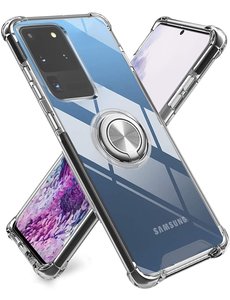 Ntech Samsung Galaxy S20 Ultra met Ring houder en standaard