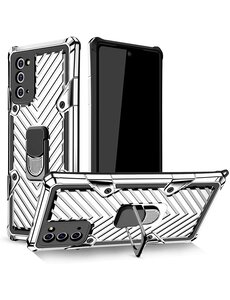 Ntech Samsung Note 20 hoesje hybrid ring armor Zliver  / Samsung Galaxy Note 20 hoesje nieuw Schokbestendige