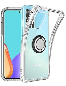 Ntech Samsung A21S hoesje - Luxe TPU Backcover - Samsung Galaxy A21s hoesje met Ring houder / Ring vinger houder / standaard