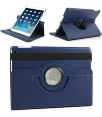 Merkloos Apple iPad Air 2 Swivel Case, 360 graden draaibare Hoes, Cover met Multi-stand - Kleur Donkerblauw, hoesje Apple iPad, iPad hoes