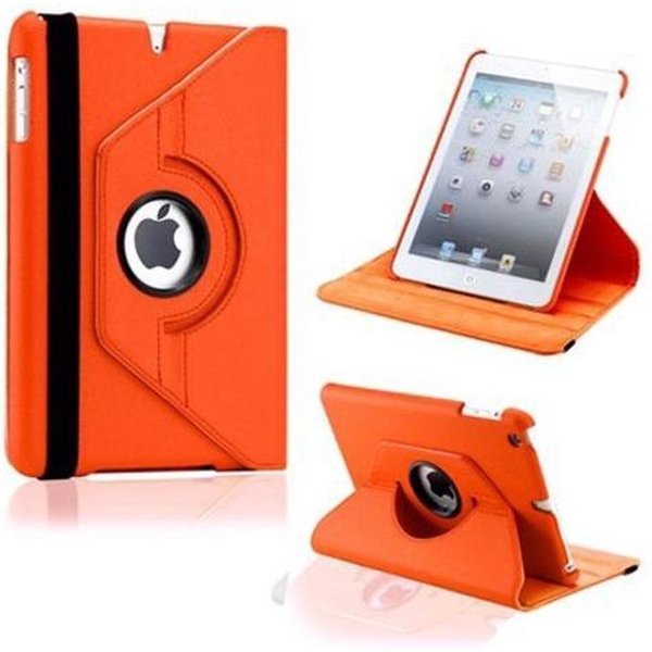 Merkloos Apple iPad Air 2 Swivel Case, 360 graden draaibare Hoes, Cover met Multi-stand - Kleur Oranje, hoesje Apple iPad, iPad hoes