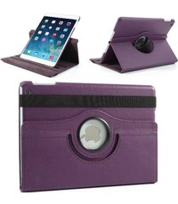 Merkloos Apple iPad Air 2 Swivel Case, 360 graden draaibare Hoes, Cover met Multi-stand - Kleur Paars, hoesje Apple iPad, iPad hoes