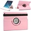 Merkloos Apple iPad Air 2 Swivel Case, 360 graden draaibare Hoes, Cover met Multi-stand - Kleur Roze, hoesje Apple iPad, iPad hoes