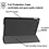 Ntech Hoes geschikt voor iPad 2021 / 2020 / 2019 (iPad 9e/8e/7e Generatie) hoes –  10.2 inch hard case Trifold Bookcase - Zwart